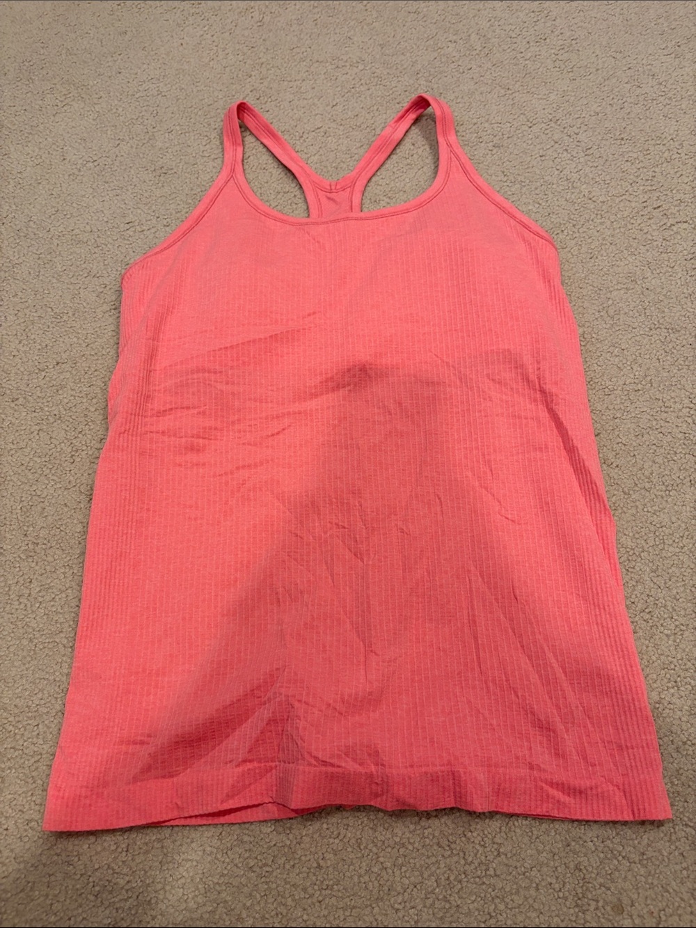 lululemon athletica Pink Coral Racerback Tank